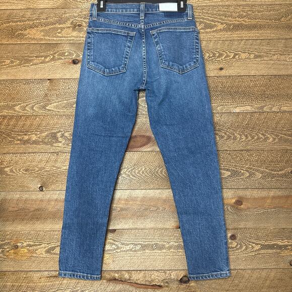 RE/DONE 70's High Rise Ankle Crop Jeans Size 26 NWOT Sample Piece - Picture 5 of 11